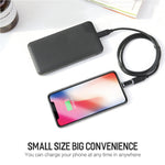 อะแดปเตอร์แปลงเสียง ROCK 2.1A พกพา USB-C/Type-C เป็น 8 Pin สำหรับหูฟัง