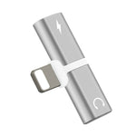 อะแดปเตอร์หูฟังแปลงเสียง 2 in 1 8 Pin 5V 1A สำหรับฟังและโทร รุ่น IP8P3681B, IP8P3681S