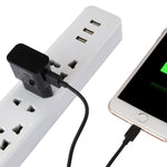 สำหรับ iPhone 5V 2.1A ชาร์จ USB อัจฉริยะพร้อมสายชาร์จ USB 1 เมตรเป็น 8 พิน ปลั๊ก EU