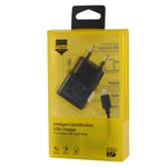 สำหรับ iPhone 5V 2.1A ชาร์จ USB อัจฉริยะพร้อมสายชาร์จ USB 1 เมตรเป็น 8 พิน ปลั๊ก EU