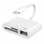 อะแดปเตอร์อ่านการ์ดกล้อง NK-1081 8 พิน เป็น SD + TF + USB Port