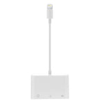 อะแดปเตอร์อ่านการ์ดกล้อง NK-1081 8 พิน เป็น SD + TF + USB Port