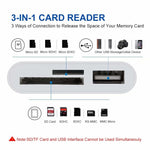 อะแดปเตอร์อ่านการ์ดกล้อง NK-1081 8 พิน เป็น SD + TF + USB Port