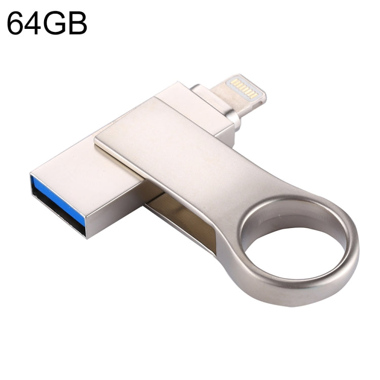 แฟลชไดรฟ์ RQW-10D 2 in 1 USB 2.0 & 8 Pin 64GB, RQW-10D