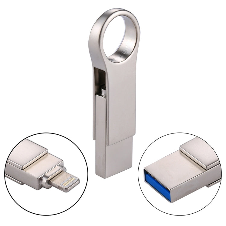 แฟลชไดรฟ์ RQW-10D 2 in 1 USB 2.0 & 8 Pin 64GB, RQW-10D