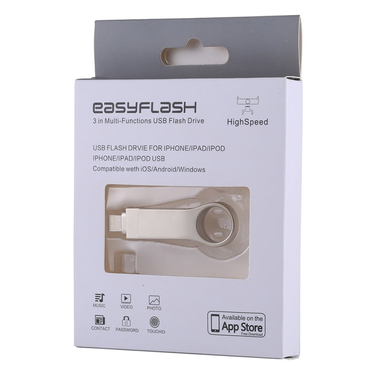 แฟลชไดรฟ์ RQW-10D 2 in 1 USB 2.0 & 8 Pin 64GB, RQW-10D