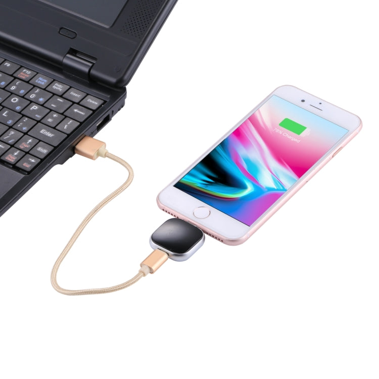 แฟลชไดรฟ์มัลติฟังก์ชัน RQW-18S 8 Pin 128GB พร้อมสาย USB / Micro USB เป็น Micro USB, RQW-18S สีดำ