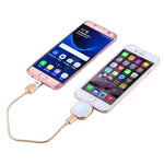 แฟลชไดรฟ์มัลติฟังก์ชัน RQW-18S 8 Pin 128GB พร้อมสาย USB / Micro USB เป็น Micro USB, RQW-18S สีทอง