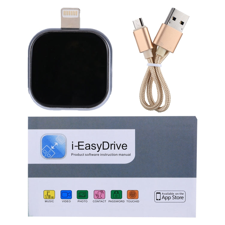 แฟลชไดรฟ์มัลติฟังก์ชัน RQW-18S 8 Pin 16GB พร้อมสาย USB / Micro USB เป็น Micro USB, RQW-18S สีดำ, RQW-18S สีทอง