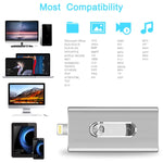 แฟลชไดรฟ์ 3 in 1 USB 2.0 & 8 Pin & Micro USB 64GB รุ่น RQW-02 สีแดง