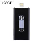 แฟลชไดรฟ์ 3 in 1 USB 2.0 & 8 Pin & Micro USB 128GB รุ่น RQW-02 สีดำ
