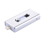 แฟลชไดรฟ์ RQW-02 3 in 1 USB 2.0 & 8 Pin & Micro USB 16GB, RQW-02 สีเงิน, RQW-02 สีดำ, RQW-02 สีทอง, RQW-02 สีน้ำเงิน, RQW-02 สีแดง