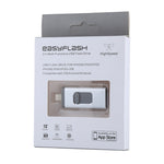 easyflash RQW-01B แฟลชไดรฟ์ 3 in 1 USB 2.0 & 8 Pin & Micro USB 32GB, RQW-01B สีเงิน