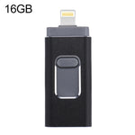 easyflash RQW-01B แฟลชไดรฟ์ 3 in 1 USB 2.0 & 8 Pin & Micro USB 16GB รุ่น RQW-01B สีดำ, สีทอง, สีโรสโกลด์, สีเงิน