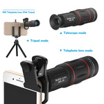 ชุดเลนส์โทรศัพท์ 3 in 1 ซูมไกล 18X + ขาตั้งกล้อง + คลิปโทรศัพท์, APL-T18ZJ