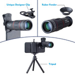 ชุดเลนส์โทรศัพท์ 3 in 1 ซูมไกล 18X + ขาตั้งกล้อง + คลิปโทรศัพท์, APL-T18ZJ