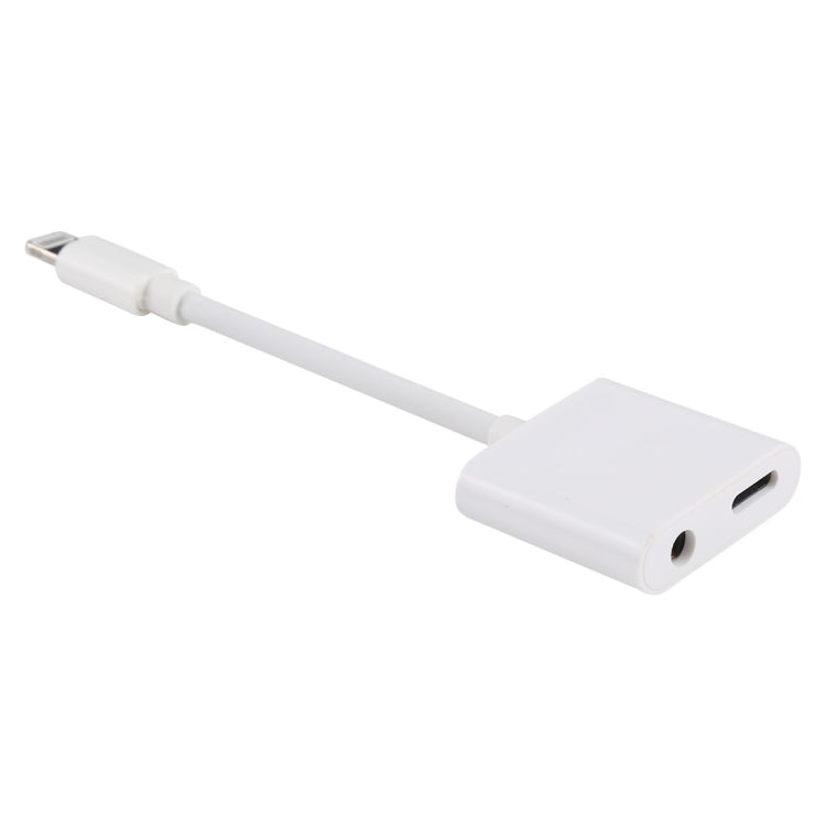 อะแดปเตอร์แปลงสายชาร์จและฟังเพลง 8 Pin ตัวเมีย + 3.5mm ตัวเมีย เป็น 8 Pin ตัวผู้