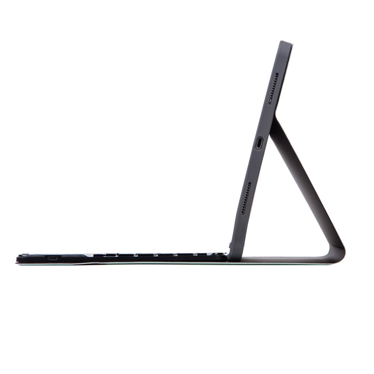X-11BC เคสแท็บเล็ตคีย์บอร์ด Bluetooth ถอดแยกได้ลายหนังเรียบสำหรับ iPad Pro 11 นิ้ว 2020 / 2018 พร้อมทัชแพดและช่องใส่ปากกา