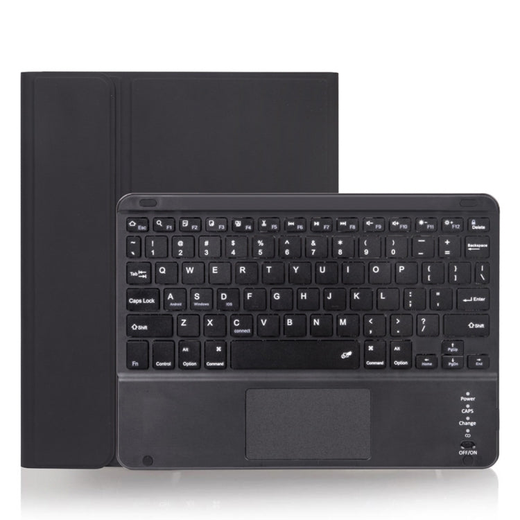 X-11BC เคสแท็บเล็ตคีย์บอร์ด Bluetooth ถอดแยกได้ลายหนังเรียบสำหรับ iPad Pro 11 นิ้ว 2020 / 2018 พร้อมทัชแพดและช่องใส่ปากกา