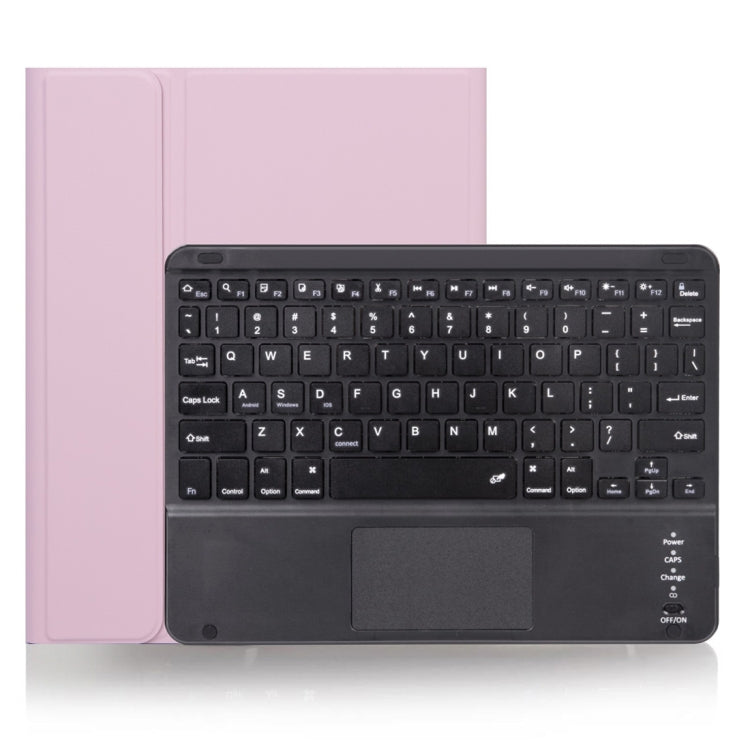 X-11BC เคสแท็บเล็ตคีย์บอร์ด Bluetooth ถอดแยกได้ลายหนังเรียบสำหรับ iPad Pro 11 นิ้ว 2020 / 2018 พร้อมทัชแพดและช่องใส่ปากกา