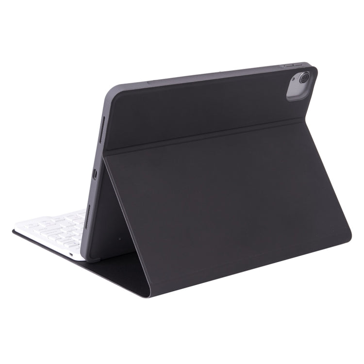 เคสแท็บเล็ตคีย์บอร์ดบลูทูธถอดได้ X-11BS ผิวเรียบสำหรับ iPad Pro 11 นิ้ว 2020 / 2018 พร้อมช่องใส่ปากกาและไฟแบ็คไลท์ คีย์บอร์ดสีขาว