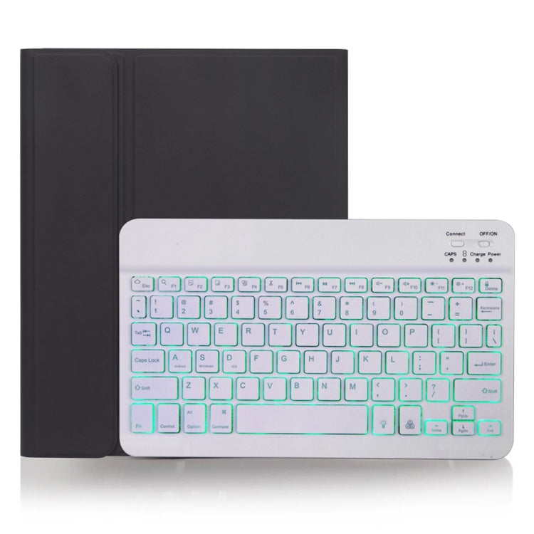 เคสแท็บเล็ตคีย์บอร์ดบลูทูธถอดได้ X-11BS ผิวเรียบสำหรับ iPad Pro 11 นิ้ว 2020 / 2018 พร้อมช่องใส่ปากกาและไฟแบ็คไลท์ คีย์บอร์ดสีขาว