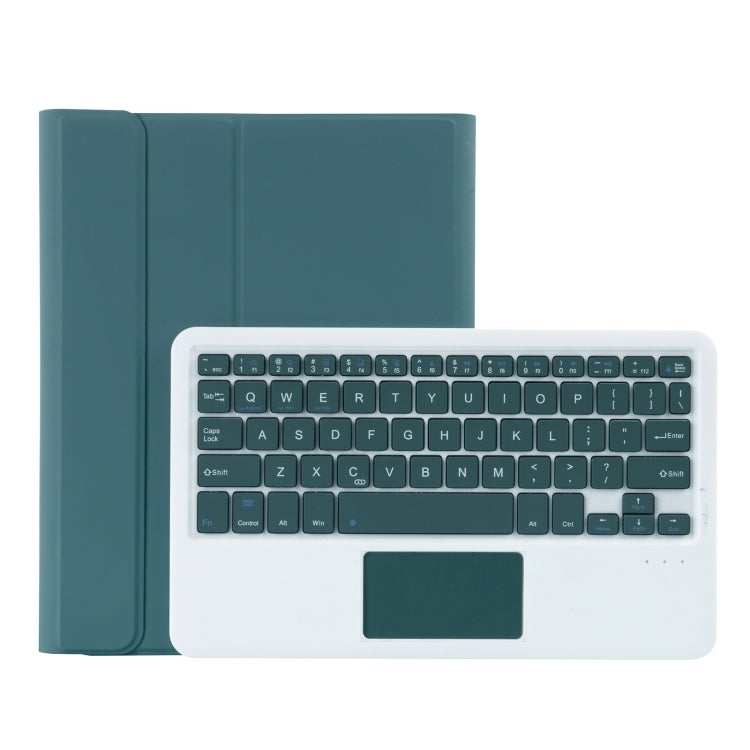 YT11B-A คีย์บอร์ดบลูทูธถอดได้สีลูกกวาด พร้อมเคสแท็บเล็ตหนัง พร้อมทัชแพด ช่องใส่ปากกาและที่จับ สำหรับ iPad Pro 11 2022 / 2021 / Air 5 / Air 4 สำหรับ iPad Pro 11 2022 / 2021 / Air 5 / Air 4