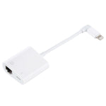 NK-1035 อะแดปเตอร์ฟังก์ชันพอร์ตอีเธอร์เน็ต + 8 Pin ตัวเมียเป็น 8 Pin ตัวผู้แบบข้อศอก