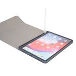 RK11 สำหรับ iPad Pro 11 นิ้ว เคสแท็บเล็ตหนังคีย์บอร์ดบลูทูธพลาสติกถอดได้ผิวสัมผัสไหม พร้อมช่องใส่ปากกาและฟังก์ชันขาตั้ง