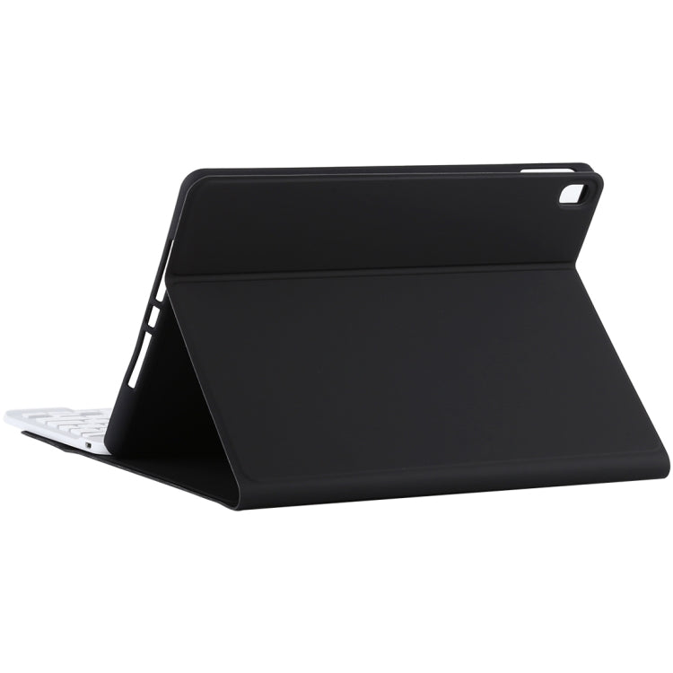 TG11B คีย์บอร์ดบลูทูธถอดได้สีขาว พร้อมเคสแท็บเล็ตหนังไมโครไฟเบอร์ สำหรับ iPad Pro 11 นิ้ว (2020) พร้อมช่องใส่ปากกาและที่จับ คีย์บอร์ดสีขาว