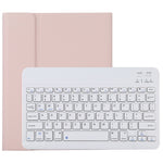 TG11B คีย์บอร์ดบลูทูธถอดได้สีขาว พร้อมเคสแท็บเล็ตหนังไมโครไฟเบอร์ สำหรับ iPad Pro 11 นิ้ว (2020) พร้อมช่องใส่ปากกาและที่จับ คีย์บอร์ดสีขาว