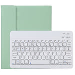 TG11B คีย์บอร์ดบลูทูธถอดได้สีขาว พร้อมเคสแท็บเล็ตหนังไมโครไฟเบอร์ สำหรับ iPad Pro 11 นิ้ว (2020) พร้อมช่องใส่ปากกาและที่จับ คีย์บอร์ดสีขาว
