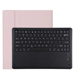 T129 คีย์บอร์ดบลูทูธสีดำถอดได้ เคสแท็บเล็ตหนังไมโครไฟเบอร์สำหรับ iPad Pro 12.9 นิ้ว (2020) พร้อมที่วาง, คีย์บอร์ดสีดำ