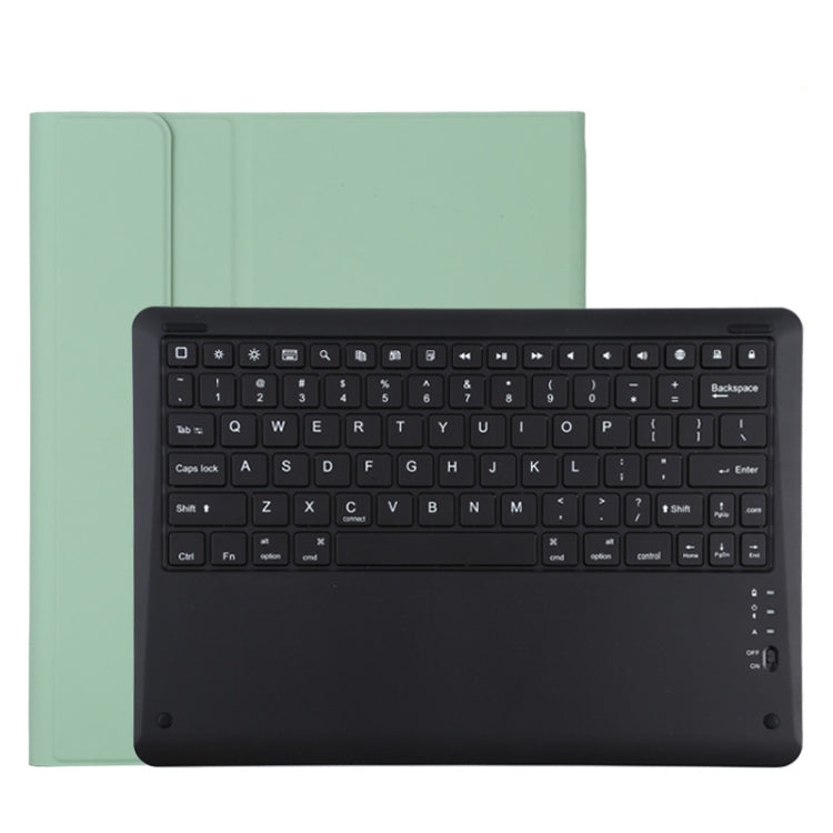 T129 คีย์บอร์ดบลูทูธสีดำถอดได้ เคสแท็บเล็ตหนังไมโครไฟเบอร์สำหรับ iPad Pro 12.9 นิ้ว (2020) พร้อมที่วาง, คีย์บอร์ดสีดำ