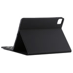 เคสแท็บเล็ตหนังไมโครไฟเบอร์สีดำพร้อมคีย์บอร์ดบลูทูธถอดได้ TG11BCS สำหรับ iPad Pro 11 นิ้ว (2020) พร้อมไฟแบ็คไลท์ ทัชแพด ช่องใส่ปากกา และที่จับ คีย์บอร์ดสีดำ