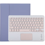 TG-102BC คีย์บอร์ดบลูทูธถอดได้สีชมพู + เคสแท็บเล็ตหนังไมโครไฟเบอร์สำหรับ iPad 10.2 นิ้ว / iPad Air (2019) พร้อมทัชแพด ช่องใส่ปากกาและที่ยึด คีย์บอร์ดสีชมพู