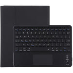 TG-102BC คีย์บอร์ด Bluetooth สีดำถอดแยกได้ + เคสแท็บเล็ตหนังไมโครไฟเบอร์สำหรับ iPad 10.2 นิ้ว / iPad Air (2019) พร้อมทัชแพด ช่องใส่ปากกา และที่ยึด, TG-102BC