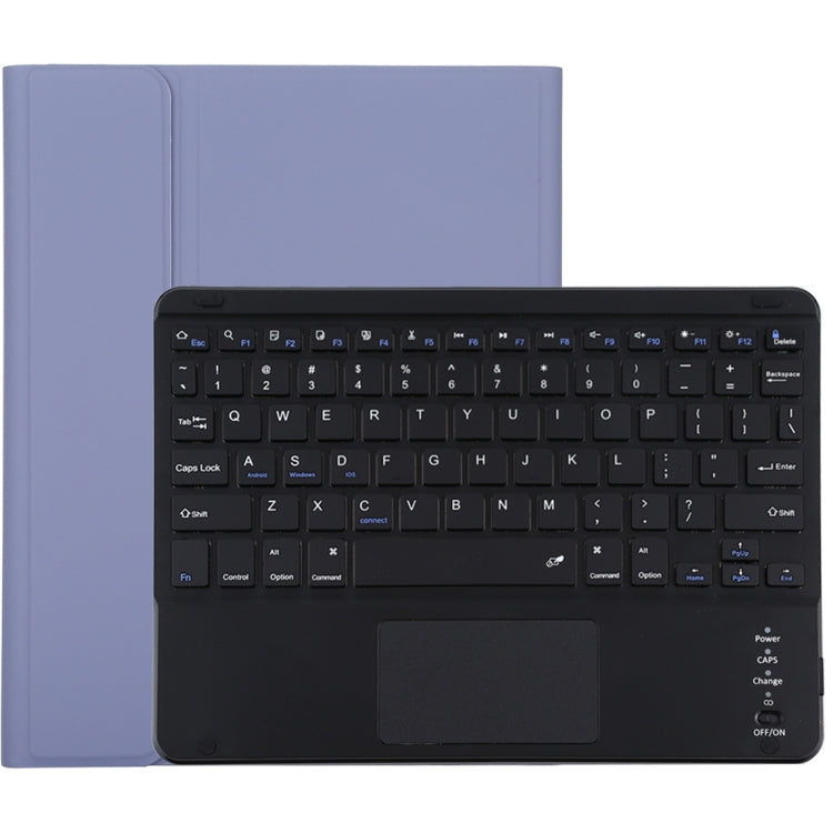 TG-102BC คีย์บอร์ด Bluetooth สีดำถอดแยกได้ + เคสแท็บเล็ตหนังไมโครไฟเบอร์สำหรับ iPad 10.2 นิ้ว / iPad Air (2019) พร้อมทัชแพด ช่องใส่ปากกา และที่ยึด, TG-102BC