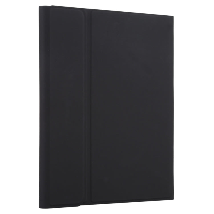 TG109BC คีย์บอร์ด Bluetooth สีดำถอดแยกได้ + เคสแท็บเล็ตหนังไมโครไฟเบอร์สำหรับ iPad Air 2020 พร้อมทัชแพด ช่องใส่ปากกา และที่ยึด, TG109BC