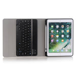 A102B สำหรับ iPad 10.2 นิ้ว 2019 คีย์บอร์ด Bluetooth ถอดแยกได้บางพิเศษ เคสแท็บเล็ตหนังพร้อมขาตั้งและช่องใส่ปากกา, A102B สีดำ, A102B สีทอง, A102B สีน้ำเงิน, A102B สีโรสโกลด์
