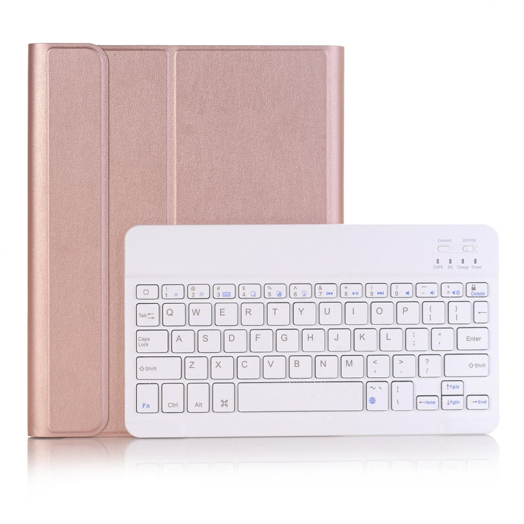 A102B สำหรับ iPad 10.2 นิ้ว 2019 คีย์บอร์ด Bluetooth ถอดแยกได้บางพิเศษ เคสแท็บเล็ตหนังพร้อมขาตั้งและช่องใส่ปากกา, A102B สีดำ, A102B สีทอง, A102B สีน้ำเงิน, A102B สีโรสโกลด์