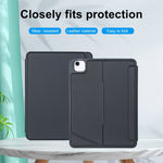 T11-AS สำหรับ iPad Air 11 2025 / Air 5 / 4 10.9 / Pro 11 2022&2021&2020&2018 คีย์บอร์ด Bluetooth แบบแยกชิ้นพร้อมไฟพื้นหลังและทัชด้านหลัง เคสหนัง, T11-AS