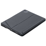 T129-AS สำหรับ iPad Air 13 2025 / Pro 12.9 2022 / 2021 / 2020 / 2018 คีย์บอร์ด Bluetooth แบบแยกชิ้นพร้อมไฟพื้นหลังและทัช เคสหนัง, T129-AS