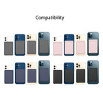 ซองกระเป๋าสตางค์ซิลิโคนสำหรับ iPhone 13 Series / iPhone 12 Series พร้อมที่ใส่บัตรกันแม่เหล็ก Magsafing สติกเกอร์แม่เหล็ก
