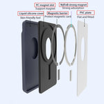ซองกระเป๋าสตางค์ซิลิโคนสำหรับ iPhone 13 Series / iPhone 12 Series พร้อมที่ใส่บัตรกันแม่เหล็ก Magsafing สติกเกอร์แม่เหล็ก
