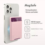 ซองกระเป๋าสตางค์ซิลิโคนสำหรับ iPhone 13 Series / iPhone 12 Series พร้อมที่ใส่บัตรกันแม่เหล็ก Magsafing สติกเกอร์แม่เหล็ก