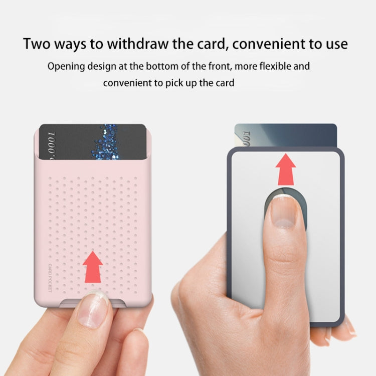 ซองกระเป๋าสตางค์ซิลิโคนสำหรับ iPhone 13 Series / iPhone 12 Series พร้อมที่ใส่บัตรกันแม่เหล็ก Magsafing สติกเกอร์แม่เหล็ก