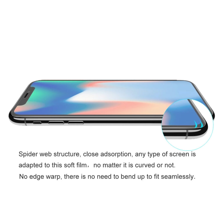 ฟิล์มกันระเบิดไฮโดรเจลปกป้องหน้าจอเต็ม 3D หนา 0.1 มม. ENKAY Hat-Prince สำหรับ iPhone XR วัสดุ TPU+TPE+PET, iPhone XR