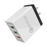 ที่ชาร์จเดินทาง AR-QC-03 ชาร์จเร็ว 2.1A 3 ช่อง USB, ปลั๊กสหรัฐอเมริกา, AR-QC-03 US, ปลั๊ก AR-QC-03 US สีน้ำเงิน