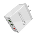 ที่ชาร์จเดินทาง AR-QC-03 ชาร์จเร็ว 2.1A 3 ช่อง USB, ปลั๊กสหรัฐอเมริกา, AR-QC-03 US, ปลั๊ก AR-QC-03 US สีน้ำเงิน
